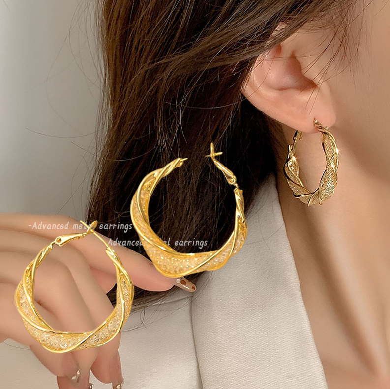 Lymphatic Fashion Oval Earrings,Promoting Lymphatic Drainage And  Detoxification,Lymphatic Slimming Earrings